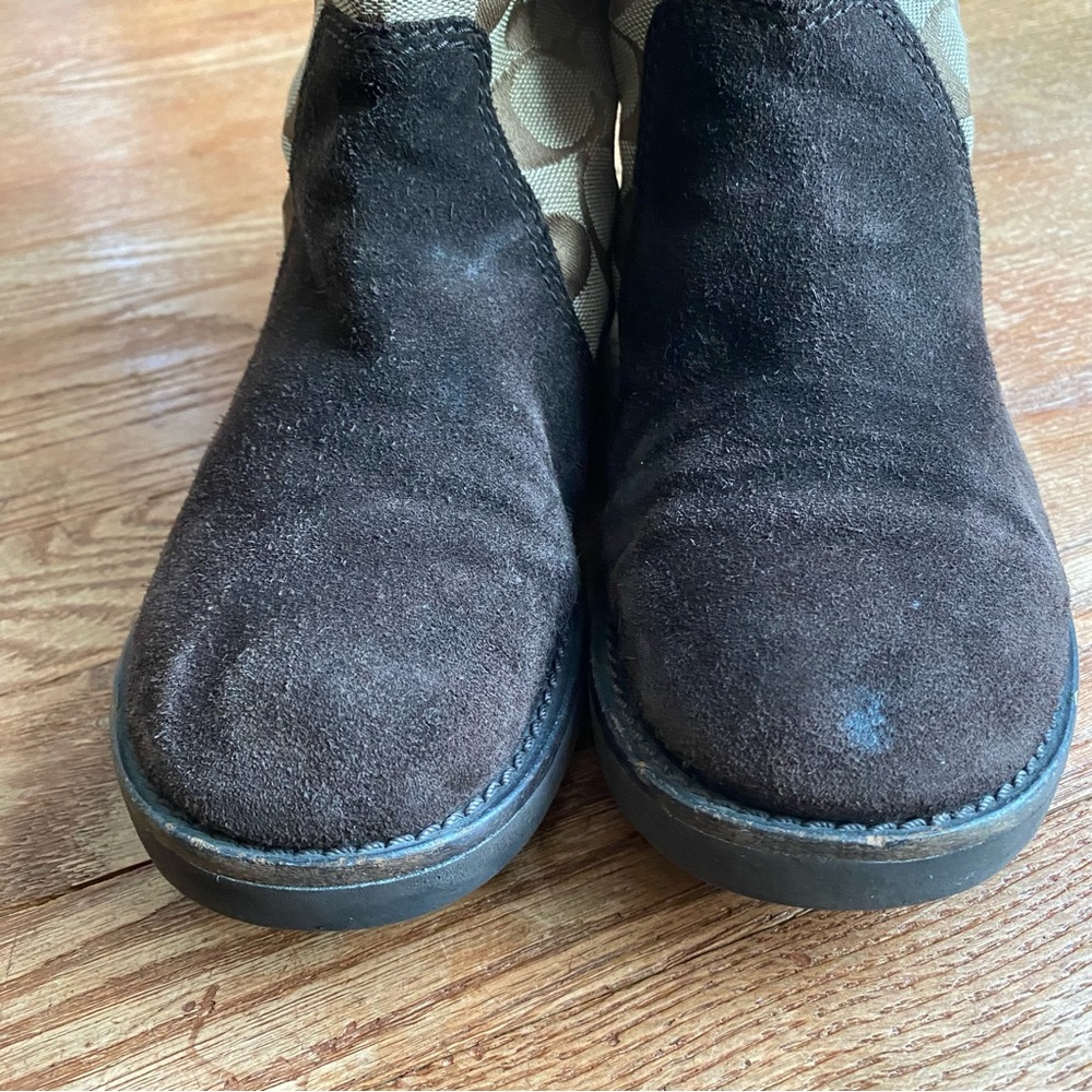 COACH Kally monogram Boots size 7 - Picture 7 of 9